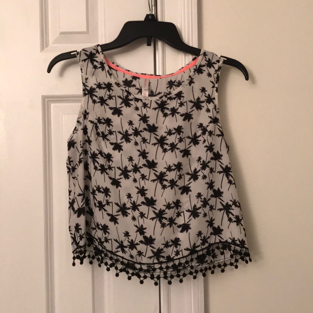 Palm Tree Crop Top